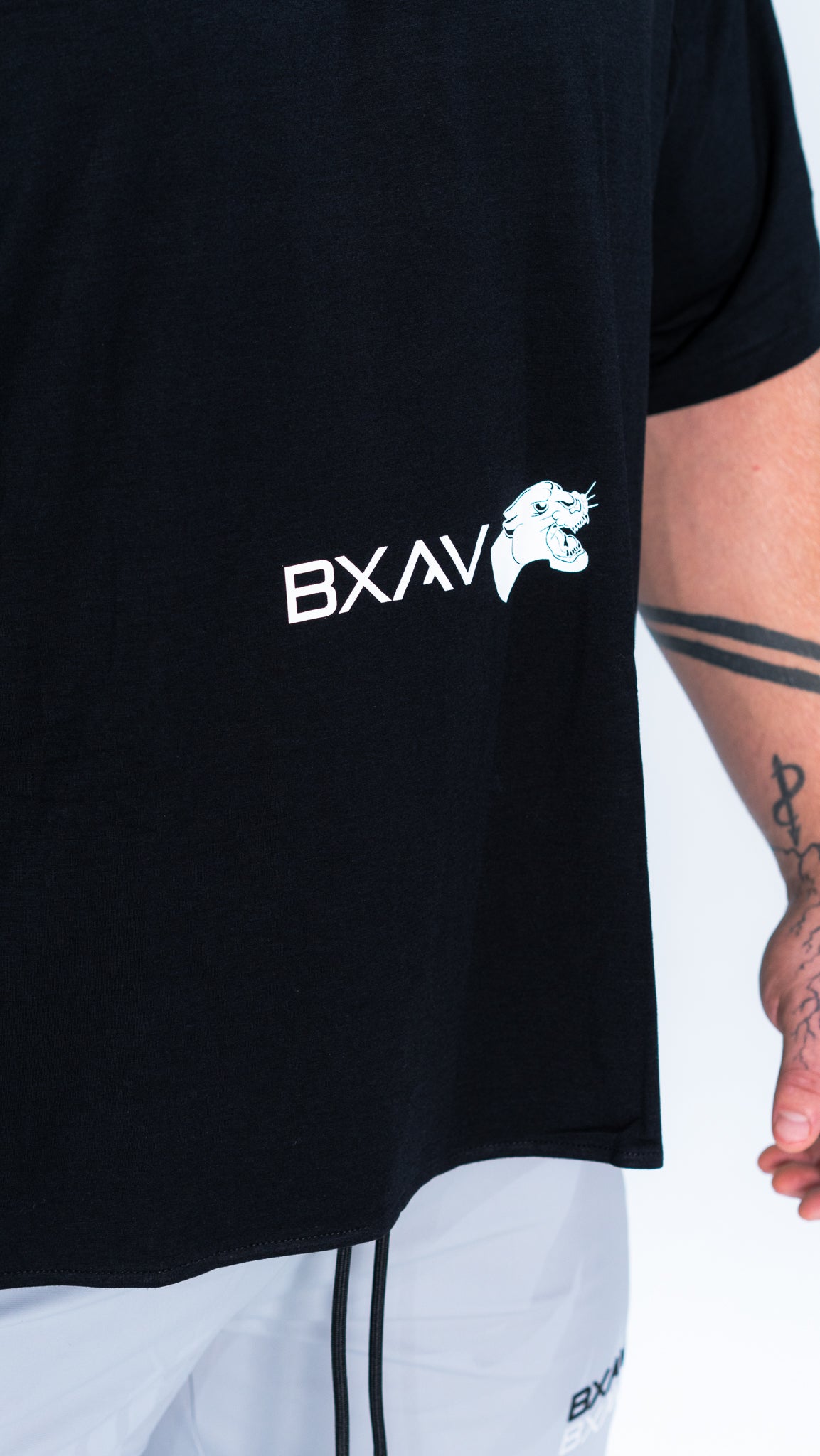 Big Logo Raglan Oversize T-shirt (Black) BA-627